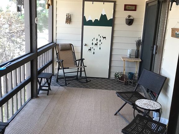 Lake view from enclosed/screened in deck