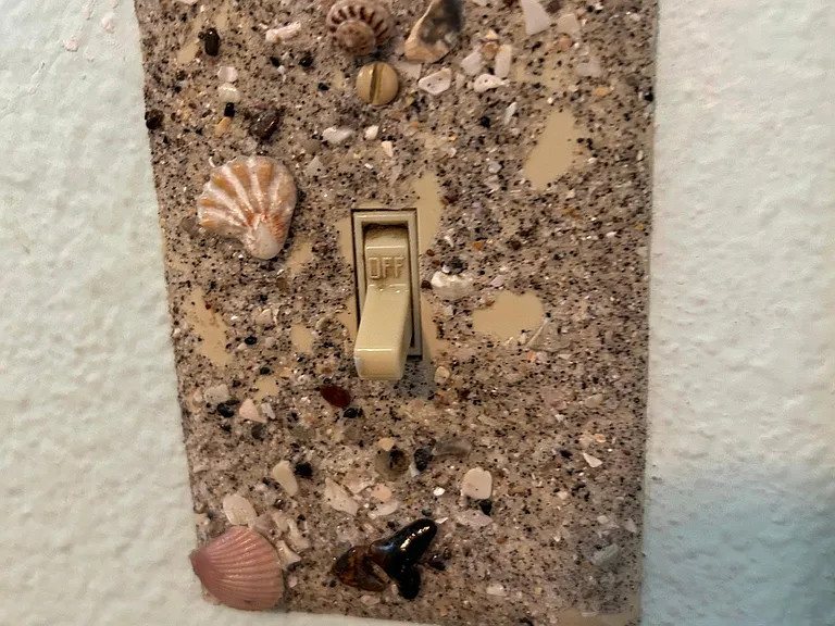 Beachy light switch.