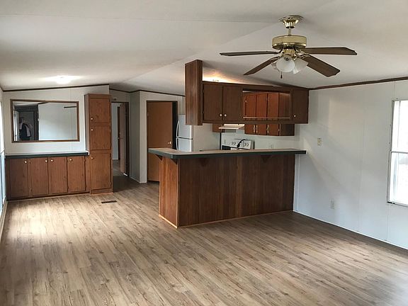 Open living, kitchen & dining area