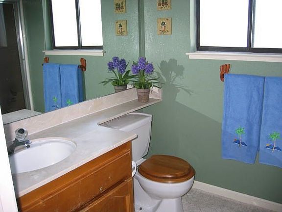 Soft wall color and frosted window