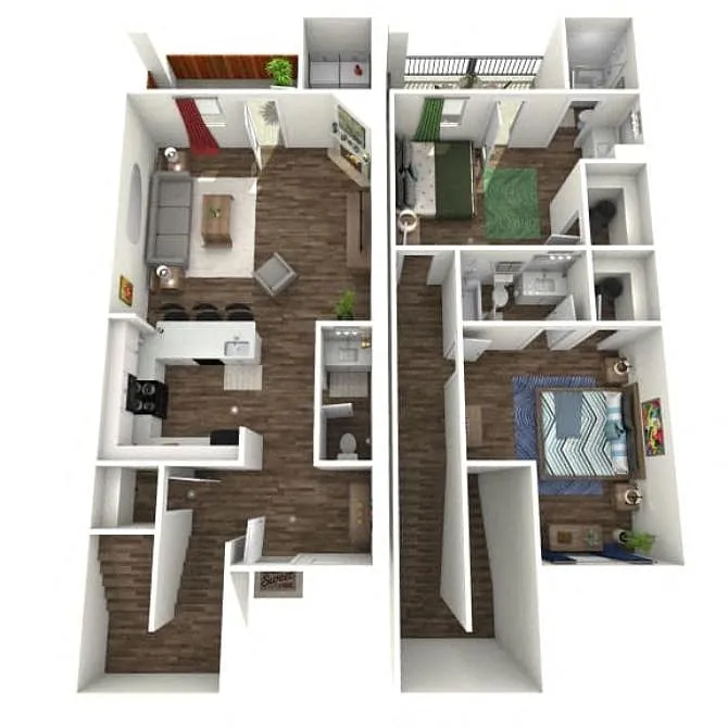 Floor plan Vista Townhome