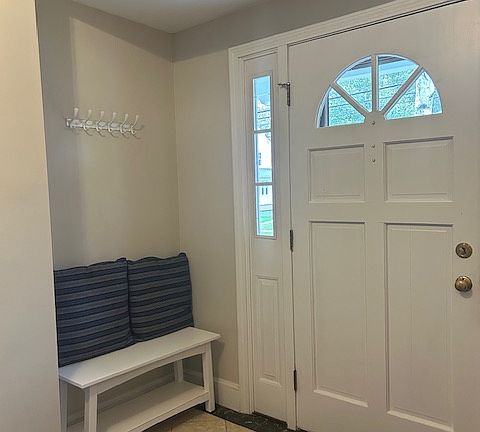 entry bench to change and store your shoes.