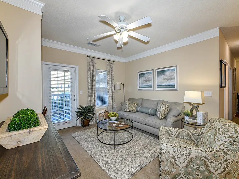 The Decorated Model Living Room