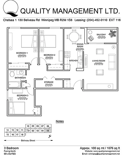 Floor plan 601
