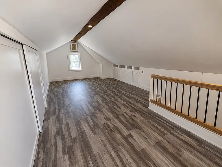 Walk-up attic with ample storage space
