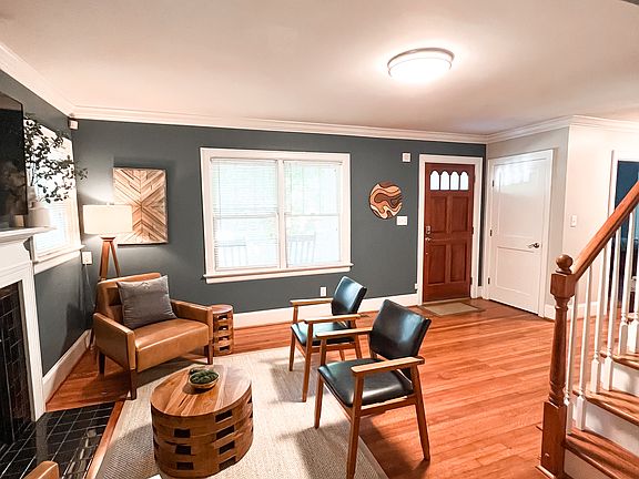 Living space at front of house