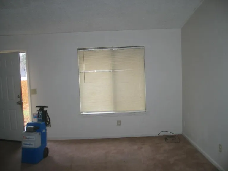 front door and living area