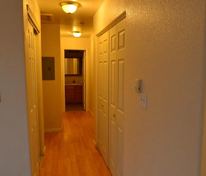 Hallway to bedrooms and Bathroom 2