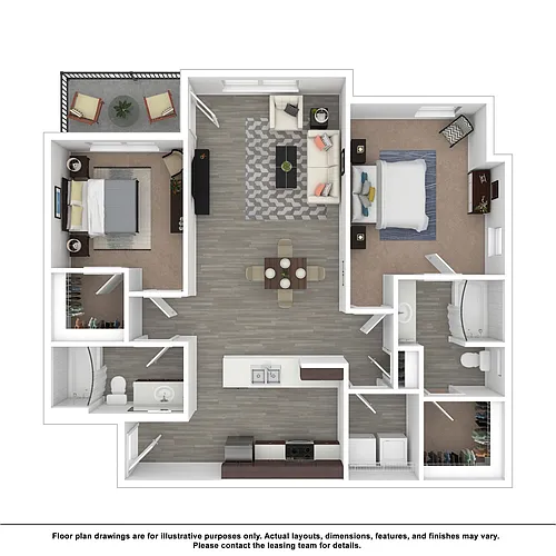 Floor plan 2x2B