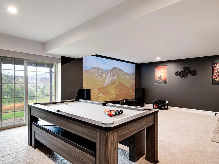 pool, ping pong table with conversion to Dining table.