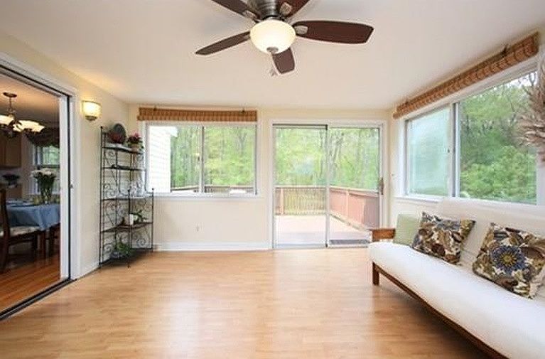 sunroom and deck