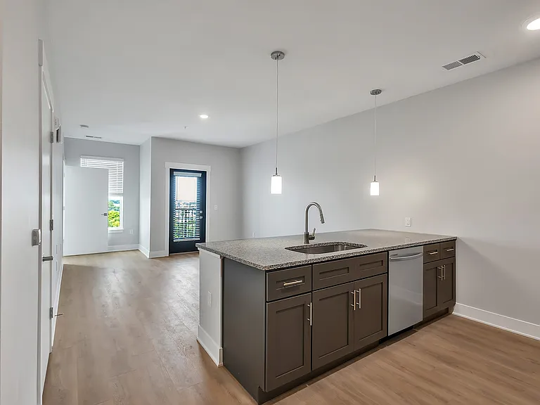 Open Concept Living Area & Kitchen