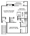 Floor plan 1X1 B