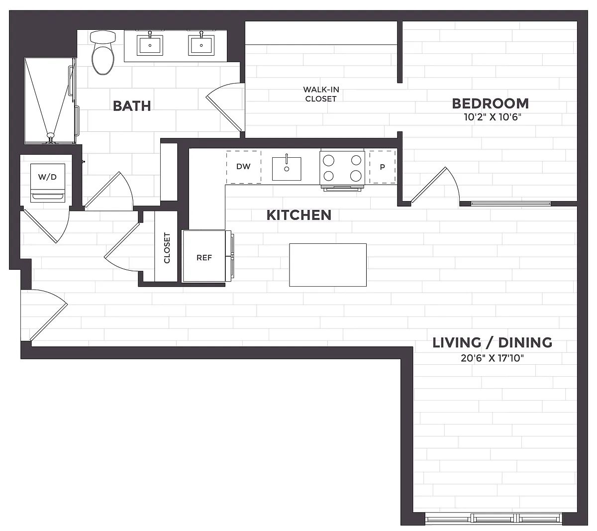 Floor plan 1 Bed/1 Bath-08