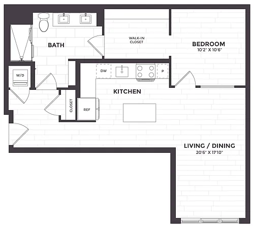 Floor plan 1 Bed/1 Bath-08