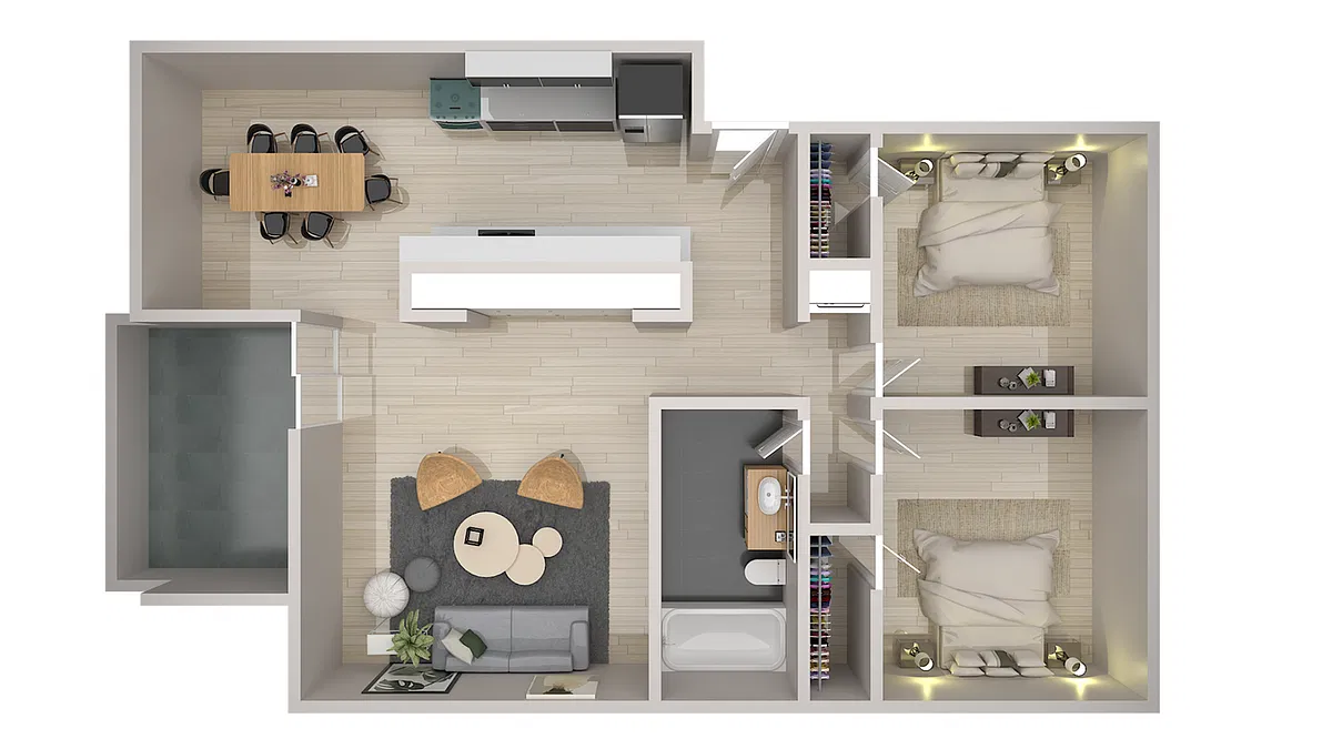 Floor plan Daisy w/washer-dryer