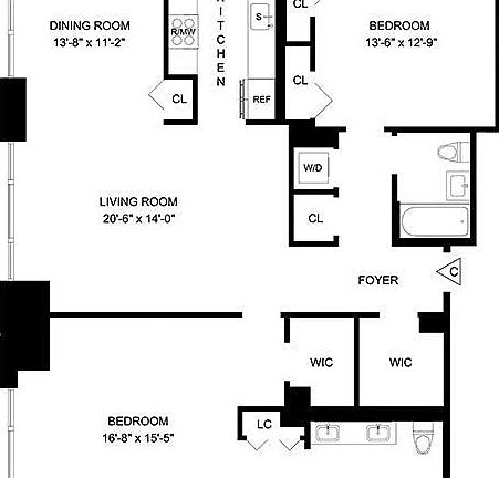 2nd image of 160 W 62nd St APT 42C