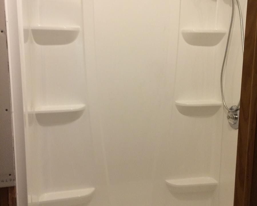 New shower