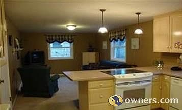 kitchen looking into family room