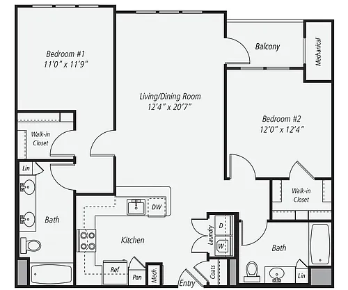 Floor plan B2-J-1131