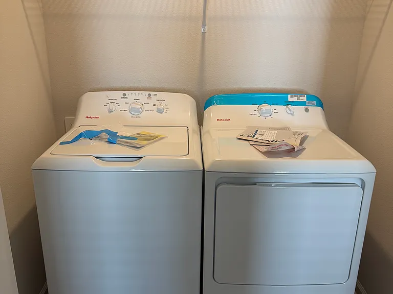 New washer and dryer included