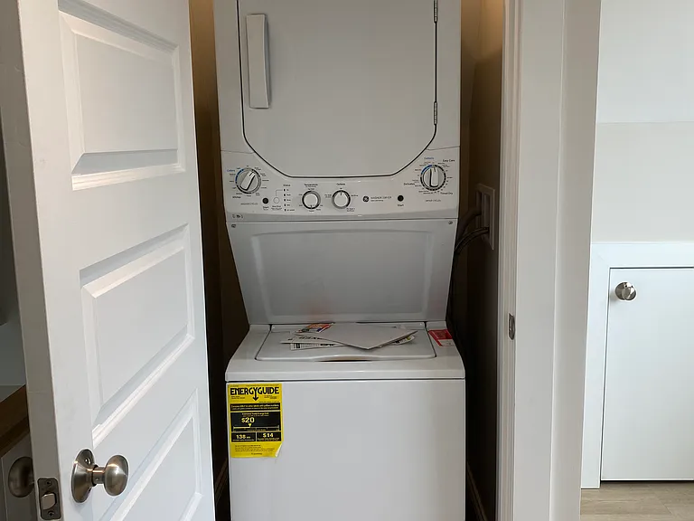 Washer and dryer in the loft