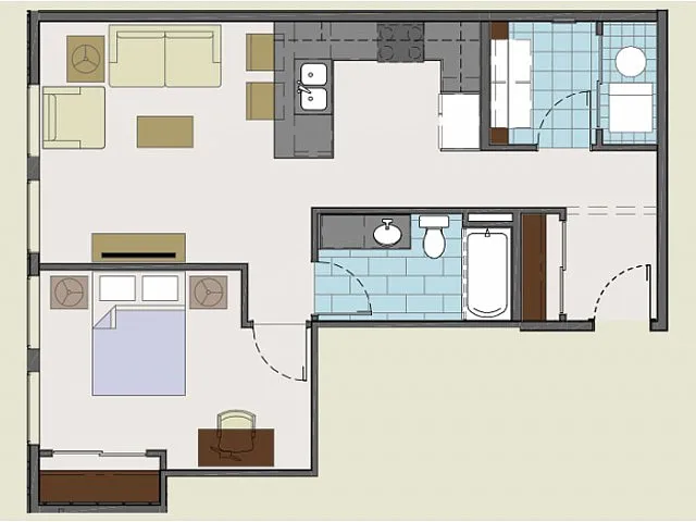 Floor plan 204 / 304 / 404/ 504