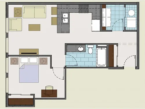 Floor plan 204 / 304 / 404/ 504