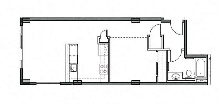 Floor plan Open 1x1 I