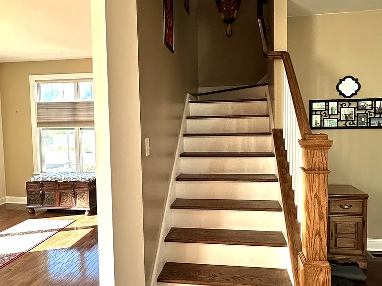 Stairs leading to 2nd floor (all 3 bedrooms and 2 bathrooms on 2nd floor)