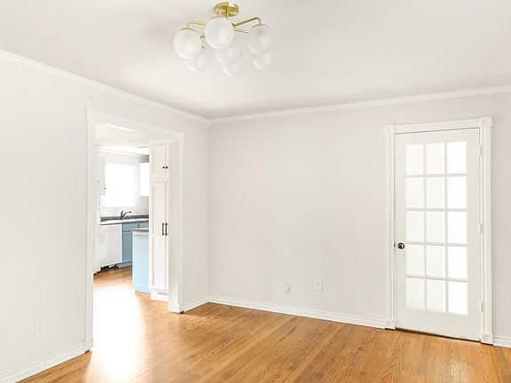 Living room looking to kitchen