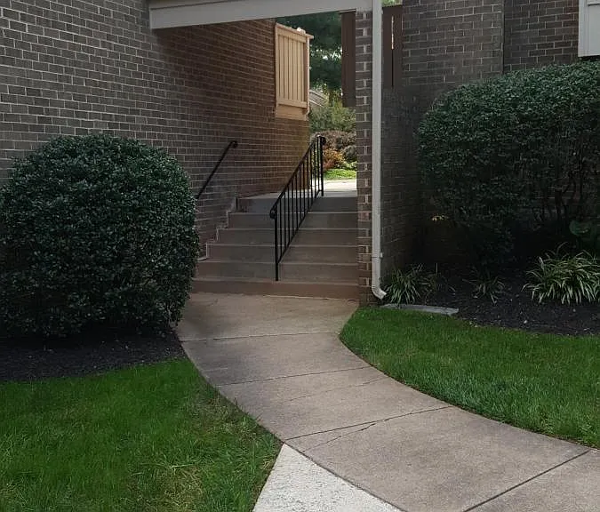 Condo entry from parking lot