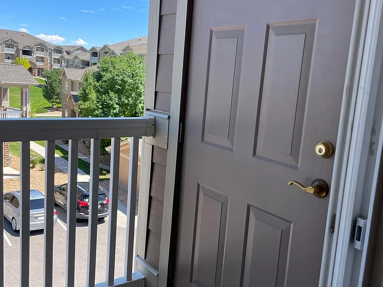The spacious closet on the first patio - right out of the family/living room