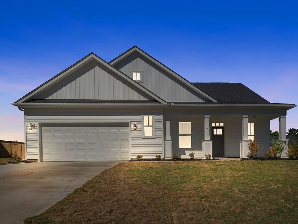 Front Exterior of The Oakleigh Design by DRB Homes in Breckenridge, Belton SC