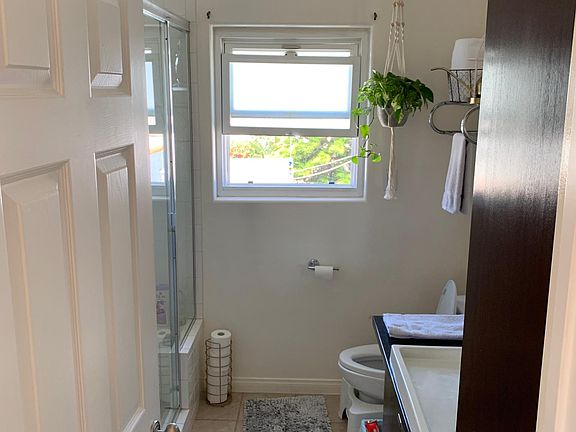 The private bathroom that goes with the available room. It is used only by you and the occasional house guest.