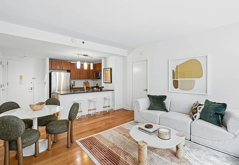 Elevate your lifestyle at Arbor with this stylish living space featuring modern design and a cozy atmosphere. Enjoy the seamless flow from the chic kitchen to the inviting living area. Schedule your tour today and see it for yourself!
