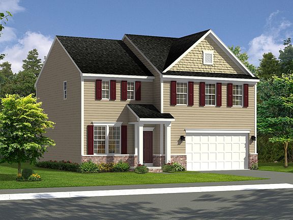 Bristol single family rendering elevation 3 at Westphalia Town Center