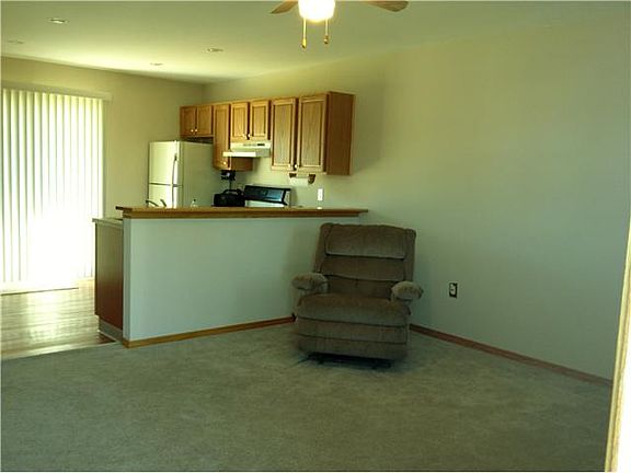 Open concept design in the living/kitchen areas