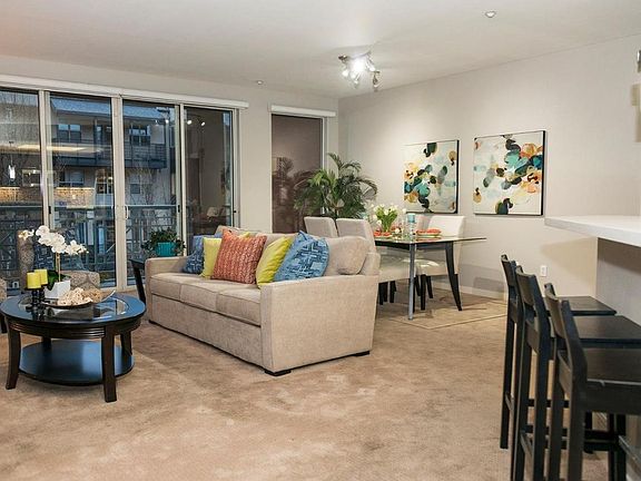 Living room + dining area