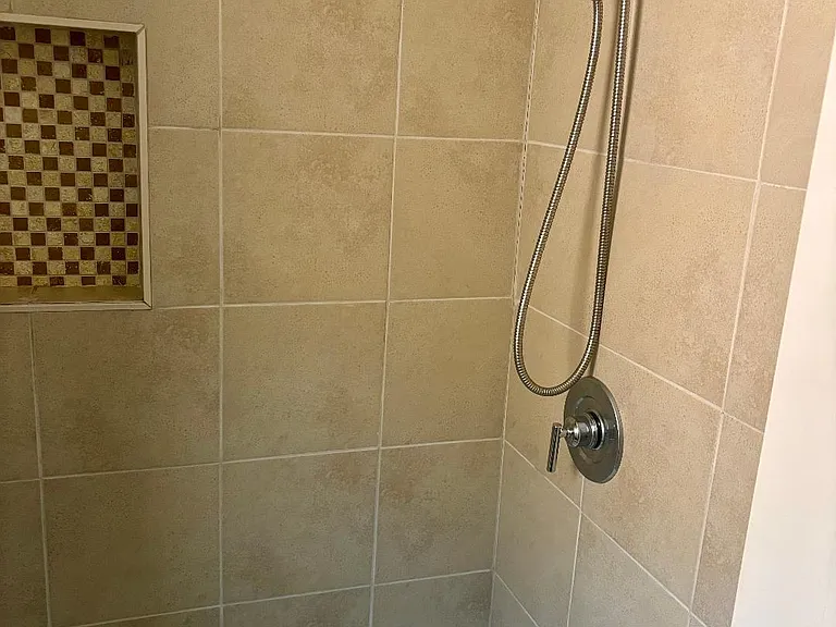 Second floor tub and shower