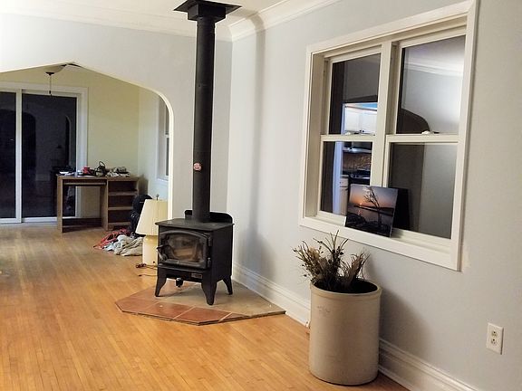 Woodstove and new windows