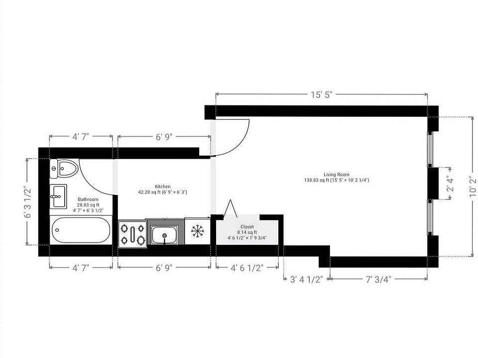 2nd image of 234 E 7th St APT 3RW