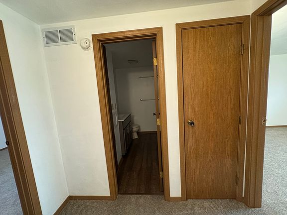 entrance to second floor bathroom and hallway closet