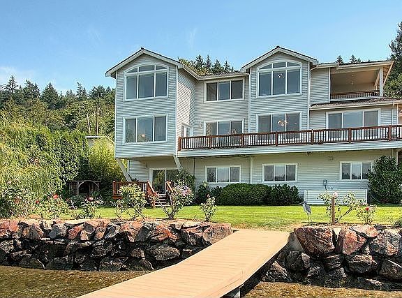 view of home from  lakeside