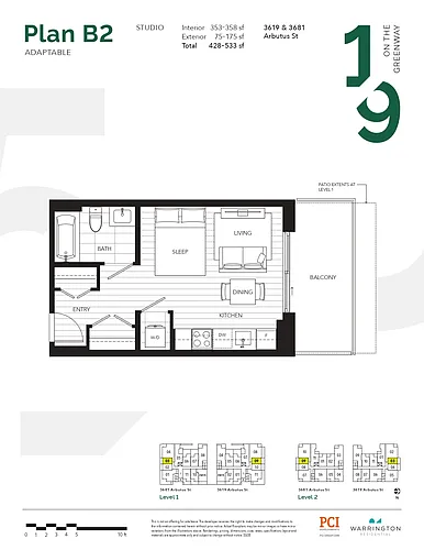 Floor plan Studio