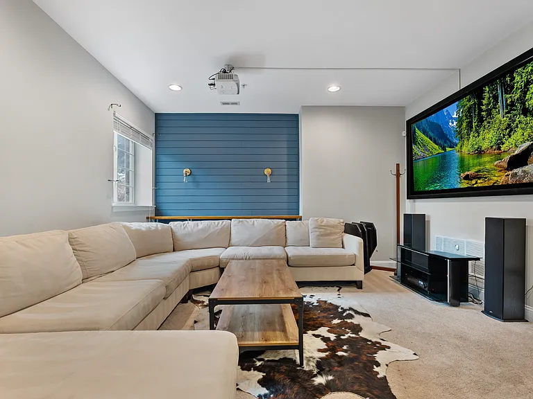 In-home theater with surround sound