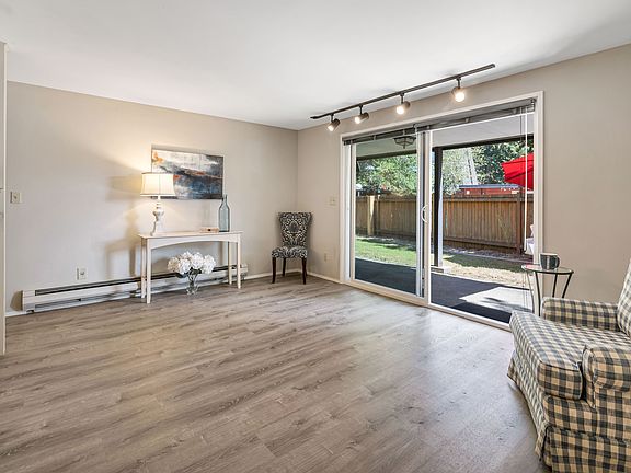 Living room with slider to patio.