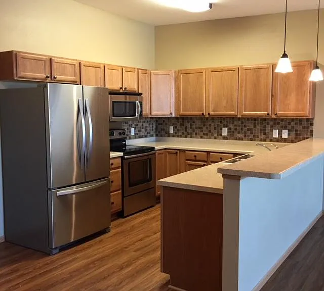 Kitchen with stainless appliances