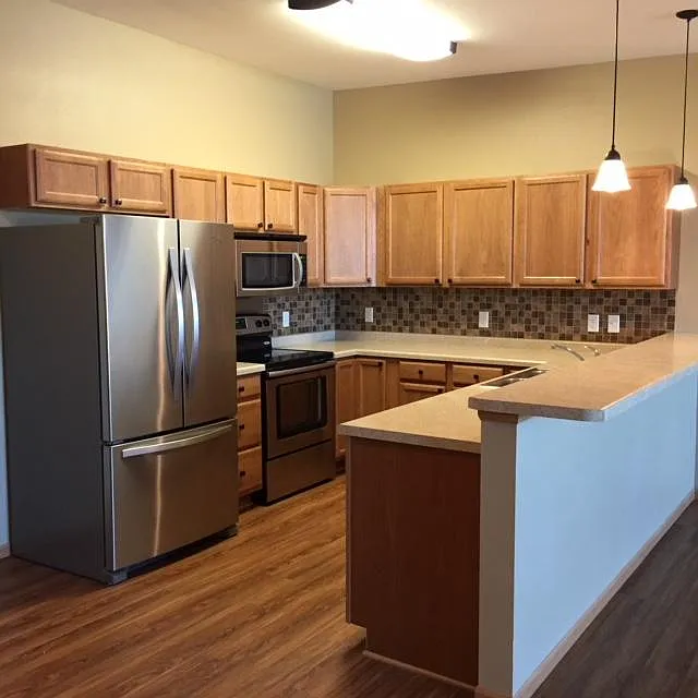 Kitchen with stainless appliances