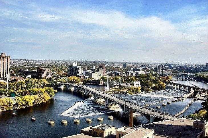View of Stone Bridge from Roof Top